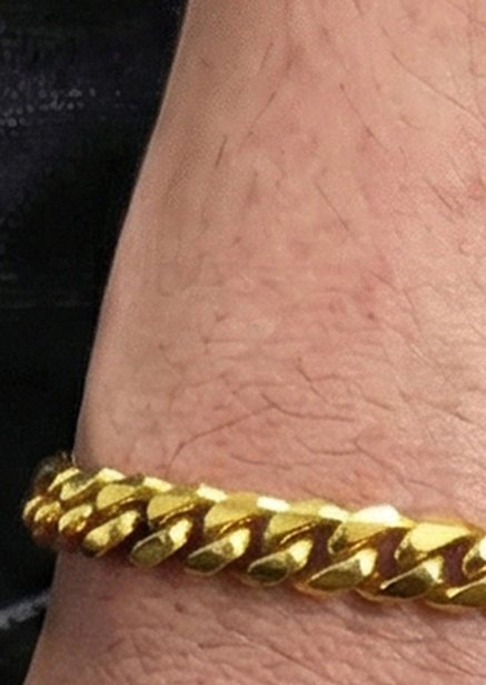 Pulsera Maverick Edge - 18k Chapada en oro