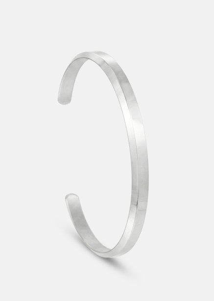 Pulsera Zoren Form - Chapada en plata