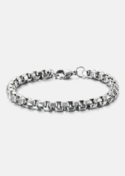 Pulsera Torin Edge - Chapada en plata