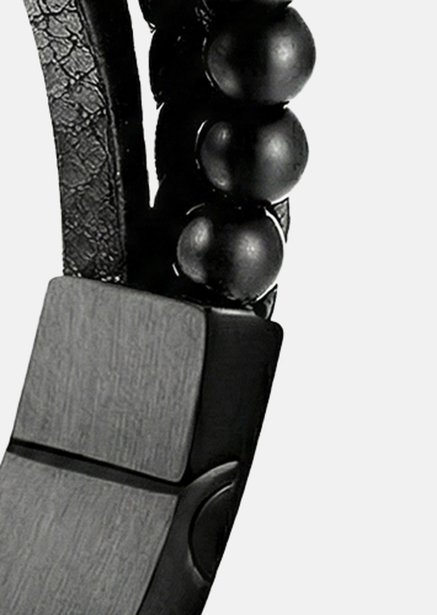 Pulsera de cuero Noble Noir