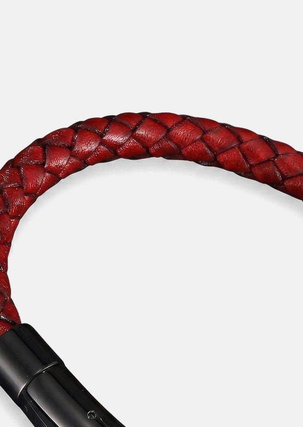 Pulsera de cuero Crimson Twine