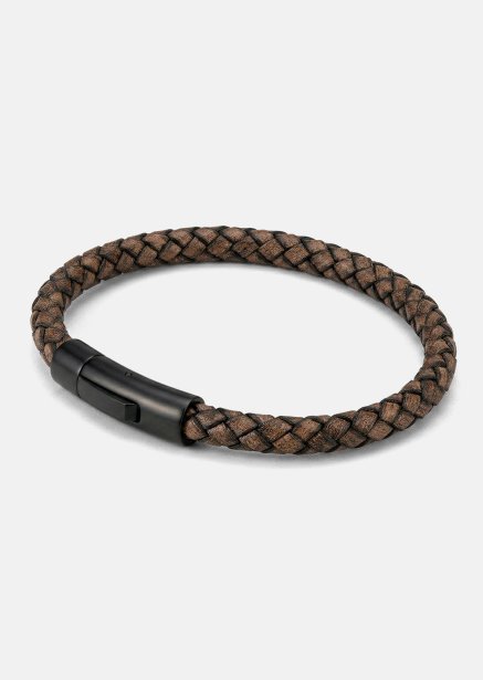 Pulsera de cuero Brawn Weave
