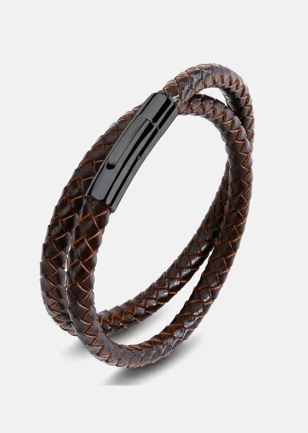 Pulsera de cuero Vigor Weave