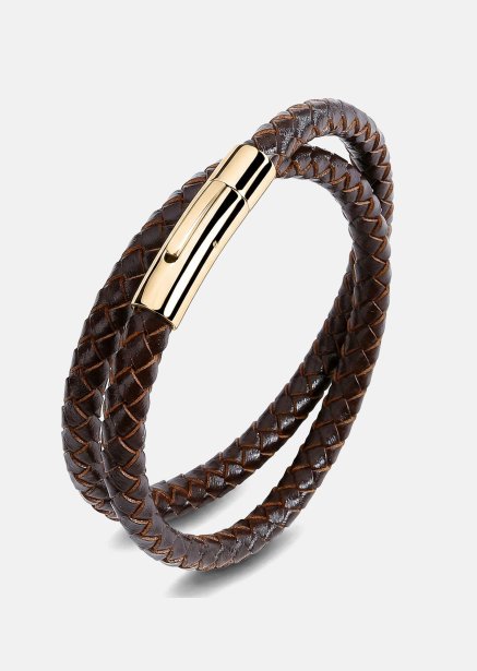 Pulsera de cuero Virtue Weave