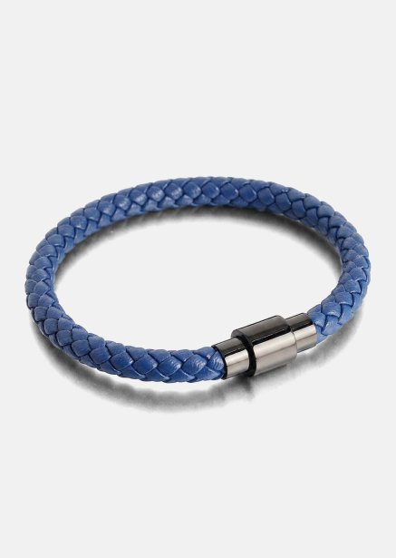 Pulsera de cuero Noble Blue