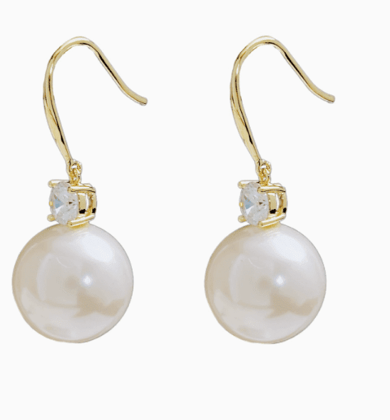 Pearlina Pendiente - 18k Chapado en oro