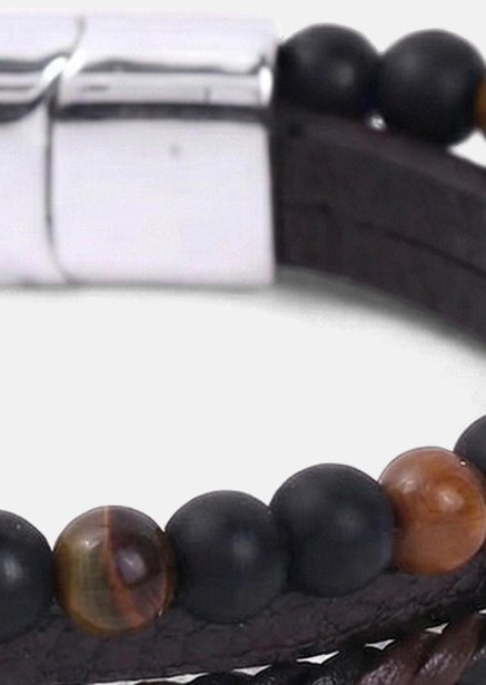Pulsera de cuero Titan Crest