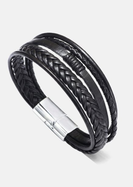 Pulsera de cuero Shadow Spire