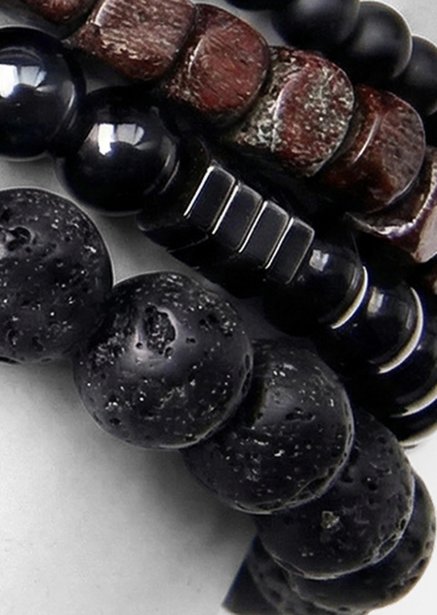 Pulsera de cuentas Obsidian Knack