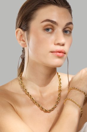 Pulsera Twistad Elegans - 18k Chapada en oro