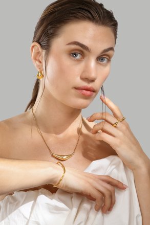 Collar Flow - 18k Chapado en oro