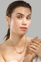 Collar Flow - 18k Chapado en oro