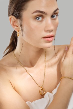 Collar Aurora Wave - 18k Chapado en oro