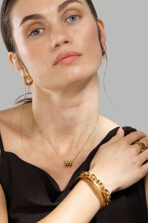 Collar W-Twist – 18k Chapado en oro