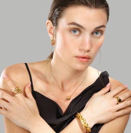 Pulsera Bold Chain - 18k Chapada en oro