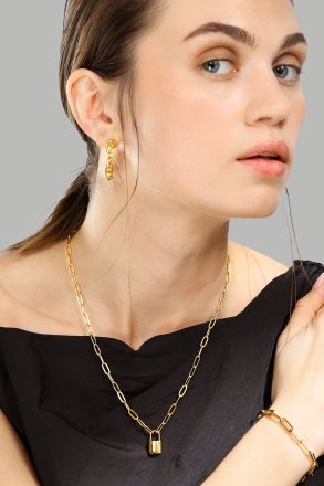 Pulsera Link Luxe - 18k Chapada en oro