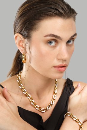 Pendientes Bold Curve – 18k Chapados en oro