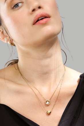 Collar Heart of Gold – 18k Chapado en oro