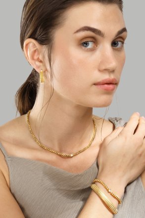 Pulsera Aurora - 18k Chapada en oro