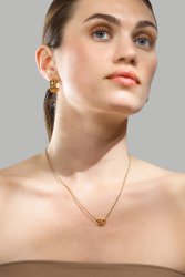 Collar Circle of Love- 18k Chapado en oro