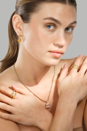 Anillo Duo - 18K Chapado en oro