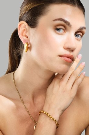 Pendiente Oceana - 18k Chapado en oro