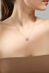 Collar Silver Heart – Chapado en plata