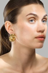 Pendientes Lava - 18k Chapado en oro