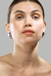 Pendientes Bold Curve – Chapados en plata