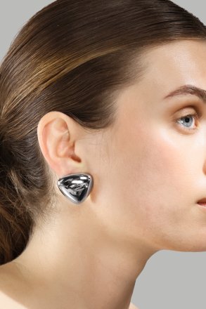 Pendientes Bold Curve – Chapados en plata