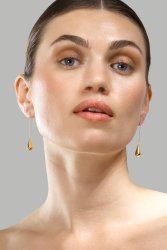 Pendiente Golden Drop Elegance - 18k Chapado en oro
