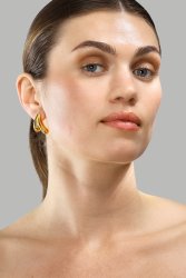 Pendientes Flow Curve – 18k Chapados en oro