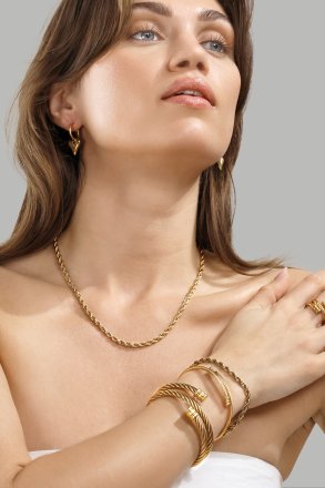 Pulsera Twist – 18k Chapada en oro