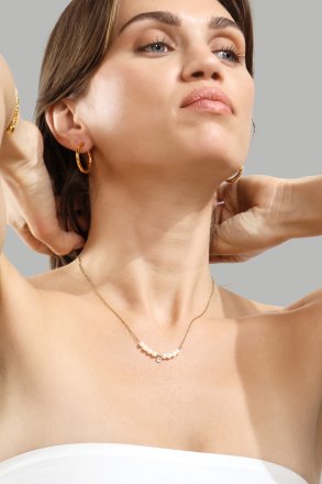 Collar Moonlet Grace - 18k Chapado en oro
