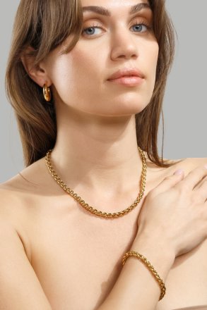 Pulsera Twist Bold - 18k Chapada en oro