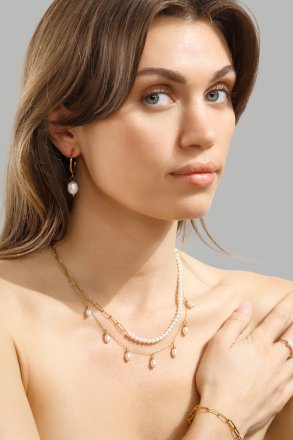 Luna Gold Chain Bracelet - 18k Chapada en oro