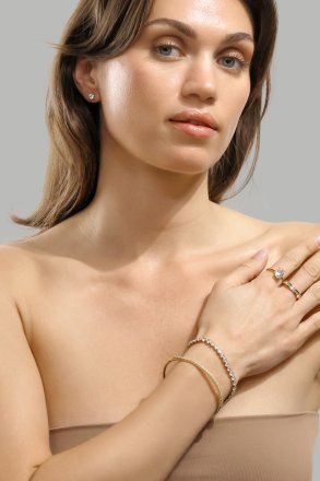 Anillo Clarity - 18k Chapado en oro