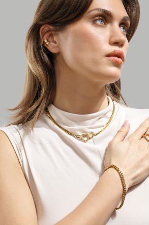Pendiente Petite Hoop - 18k Chapado en oro