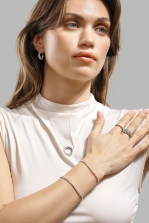 Stella Glimmer Anillo - Chapado en plata
