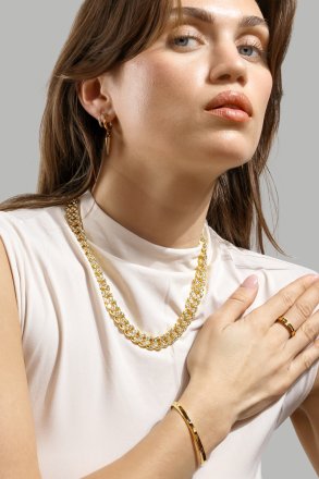 Pendiente Spike – 18k Chapado en oro