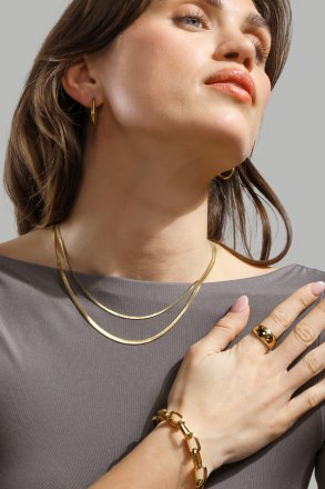 Collar Trax - 18k Chapado en oro
