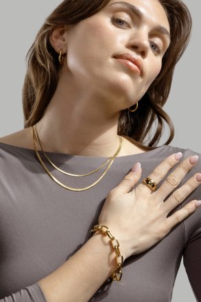 Pendiente CEleganceis - 18k Chapado en oro