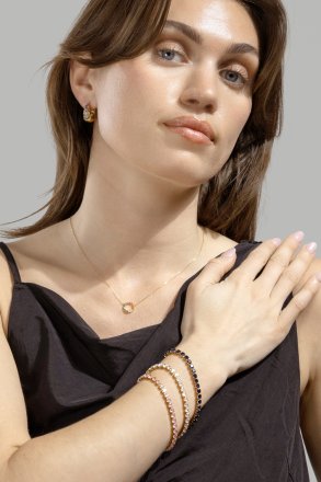 Pulsera Brillara - 18k Chapada en oro