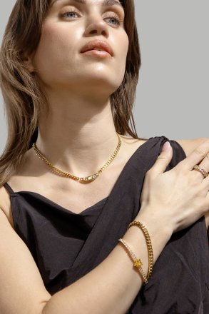 Anillo Pearl Scylla - 18k Chapado en oro