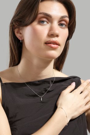 Pulsera Starlight Charm - Chapada en plata