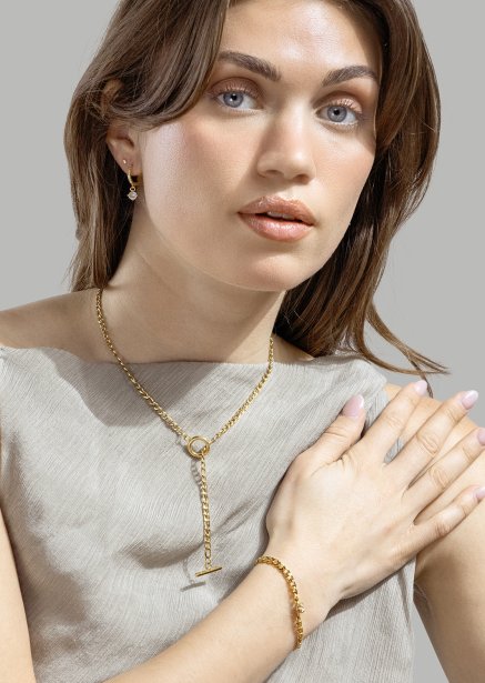 Pendiente Celeste Drops - 18k Chapado en oro