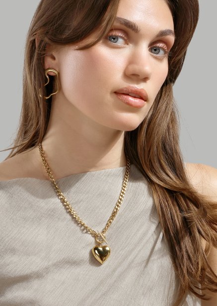 Fluid Glow Pendiente - 18k Chapado en oro