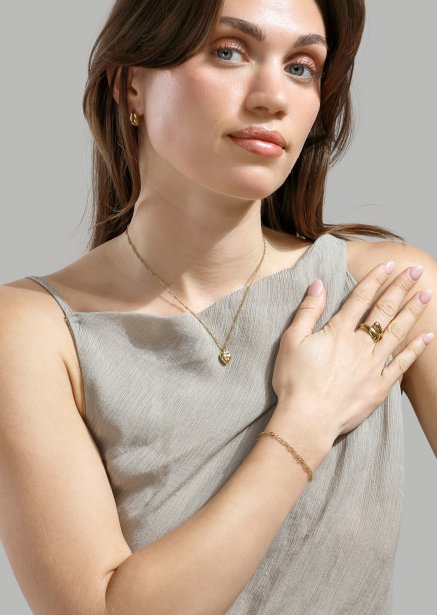 Pulsera Twist Whisperer - 18k Chapada en oro