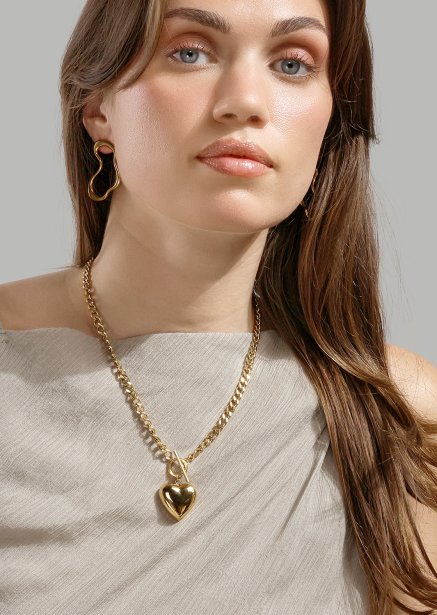 Fluid Glow Pendiente - 18k Chapado en oro
