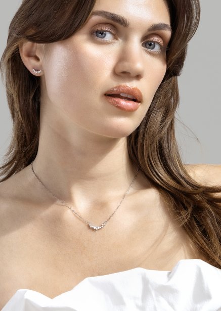 Pendientes Leaf Studs - Chapados en plata